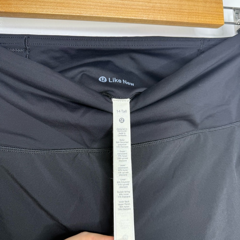 LULULEMON Black Speed Up High Rise 4” Shorts Long* - Picture 8 of 8